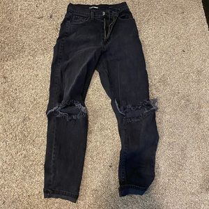 black boyfriend jeans